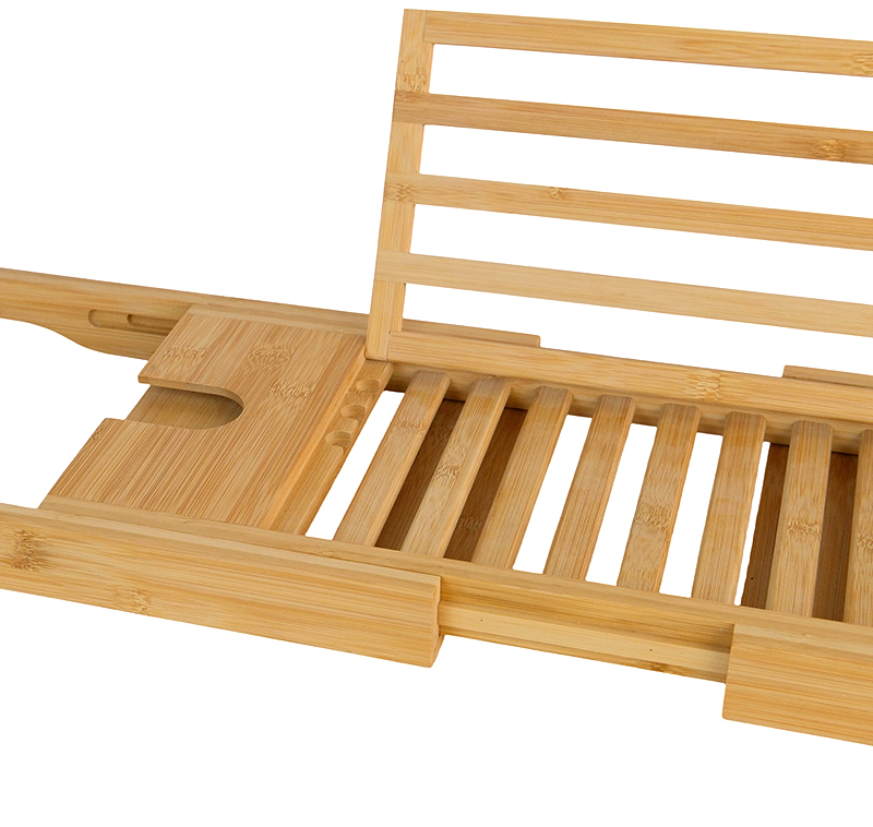 Bamboo Multi-functional Bathtub Rack - Image 2